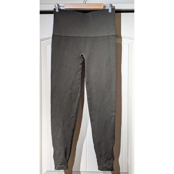 SPANX Ankle Zip Olive Green Seamless Leggings Size 2X - Picture 1 of 10